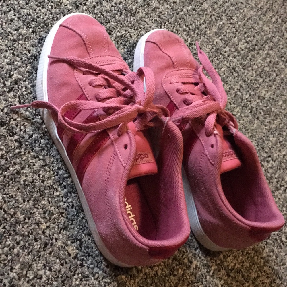 Pink adidas sneakers